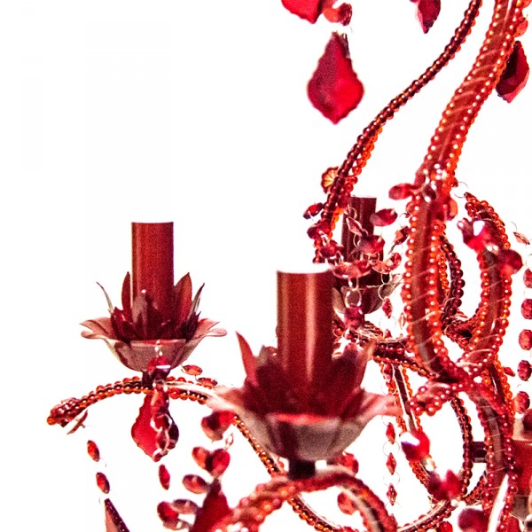 Lustre Ishela Luxo Vermelho